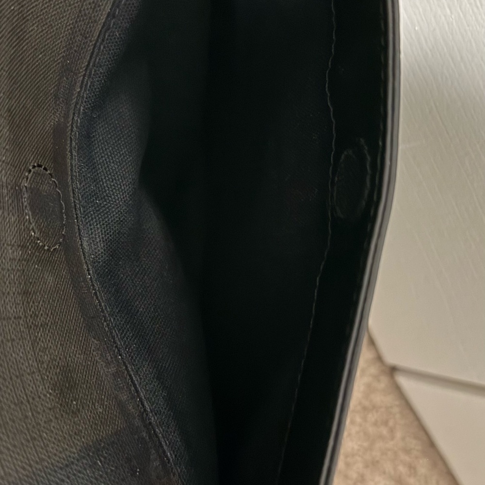Burberry Black and Brown Plaid Messenger Bag - Picture 3 of 7